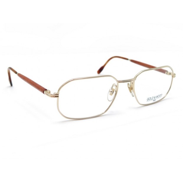 NEUF LUNETTES GOLD & WOOD 