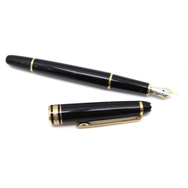 STYLO PLUME MONTBLANC MEISTERSTUCK CLASSIQUE DORE 106514 EN RESINE NOIR PEN 515€