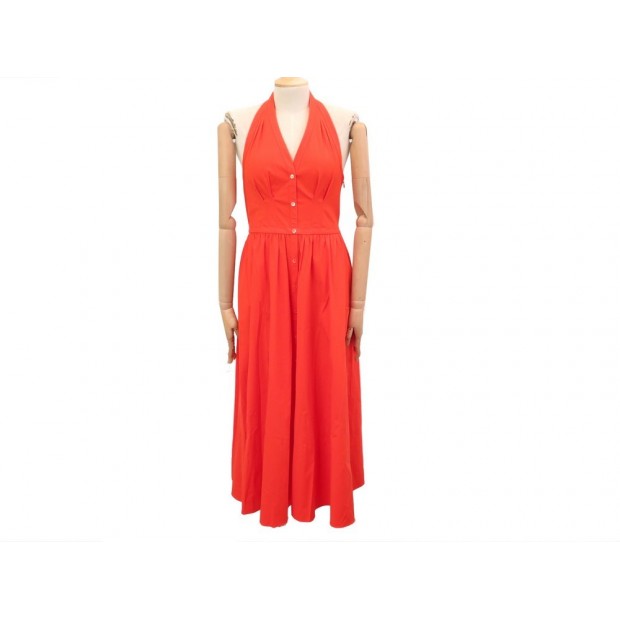 ROBE DOS NU MICHAEL KORS T36 COTON ORANGE 