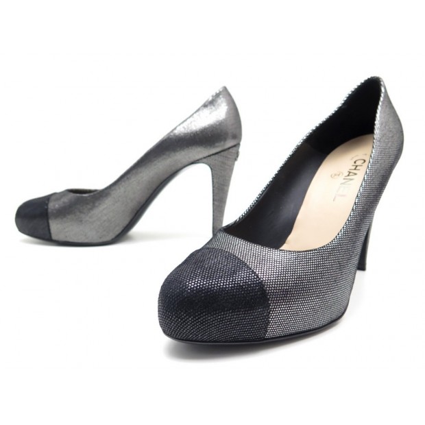 CHAUSSURES ESCARPINS CHANEL ARGENTE T41