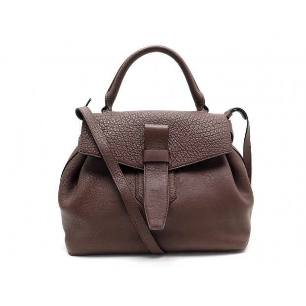 NEUF SAC A MAIN LANCEL CHARLIE MM A06838 BANDOULIERE CUIR MARRON HAND BAG 1190€