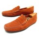 CHAUSSURES JM WESTON BRETT 670 9.5D 43.5 MOCASSINS DAIM ORANGE EMBAUCHOIRS 525€