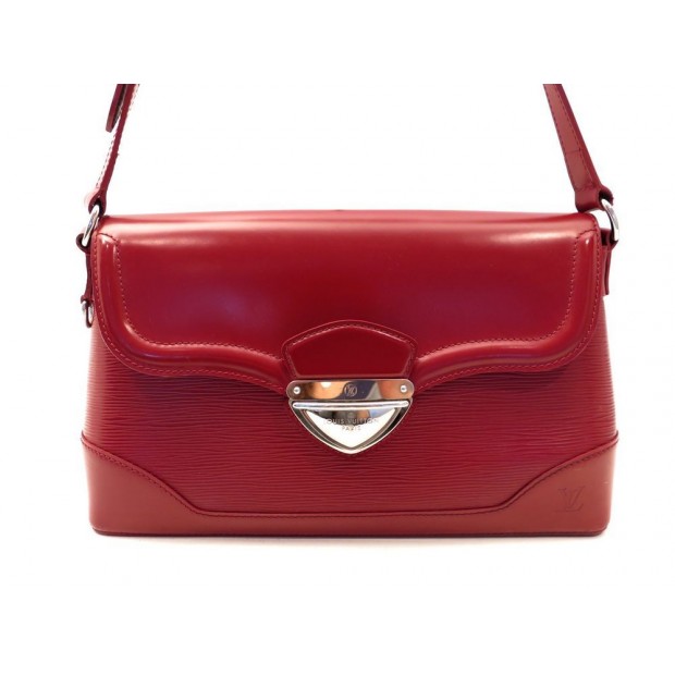 SAC A MAIN LOUIS VUITTON BAGATELLE PM EN CUIR EPI RUBIS ROUGE BAG PURSE 1290€