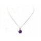 COLLIER MAUBOUSSIN LIBRET ET SENSUELLE OR BLANC ET AMETHYSTE 