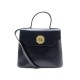 SAC YVES SAINT LAURENT BANDOULIERE CUIR BLEU MARINE 