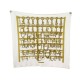 FOULARD HERMES SOIE MORS ET FILETS BLANC 