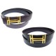 NEUF CEINTURE HERMES T105 BOUCLE H AU CARRE LIEN REVERSIBLE 32 MM CUIR BOX 640€