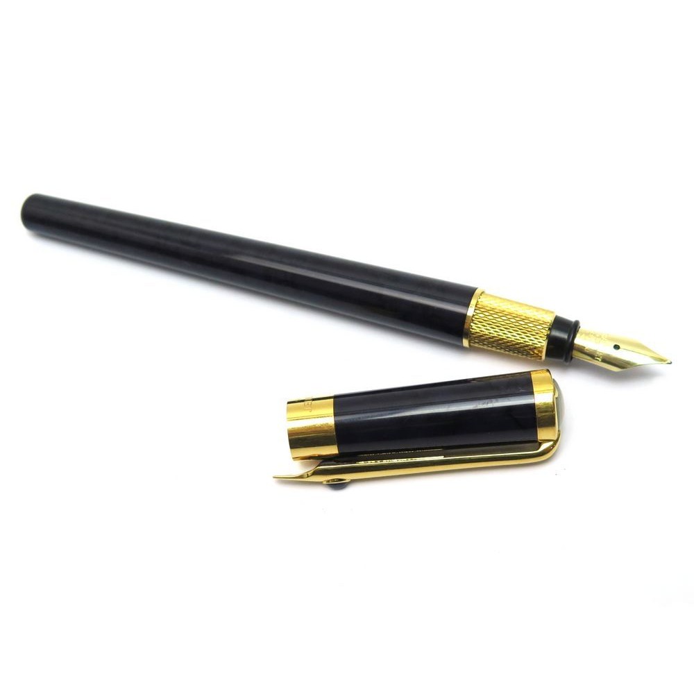 stylo plume chaumet cabochon a cartouche en laque noir