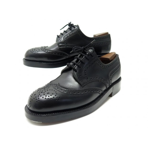 NEUF CHAUSSURES JM WESTON DERBY 589 TRIPLES SEMELLES 5C 39 CUIR NOIR SHOES 1250€