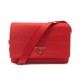 SAC A MAIN PRADA BANDOULIERE B7266 TOILE NYLON ROUGE RED CANVAS HAND BAG 690€