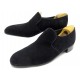 CHAUSSURES JOHN LOBB 8 42 MOCASSINS SUR MESURE EN DAIM NOIR SLIPPERS SHOES 1080€