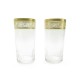 NEUF LOT DE 2 VERRES SAINT LOUIS THISTLE A EAU ORANGEADE