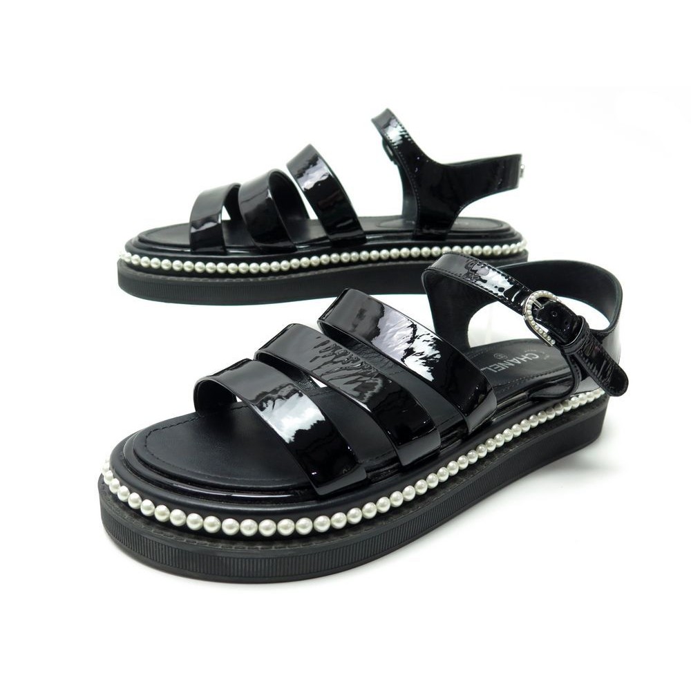 chaussures chanel sandales perles g32359 chaussures chanel sandales perles g32359