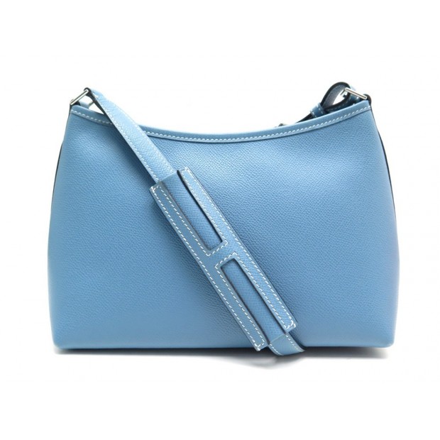 SAC HERMES BERLINGO CUIR BLEU 