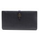 PORTEFEUILLE CHANEL EN CUIR NOIR PORTE MONNAIE CARTES BLACK LEATHER WALLET 810€