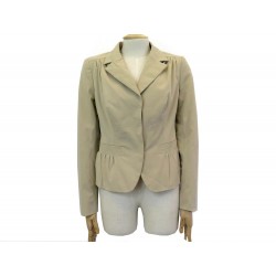 NEUF VESTE PRADA COTON BEIGE T44 IT 38 FR 