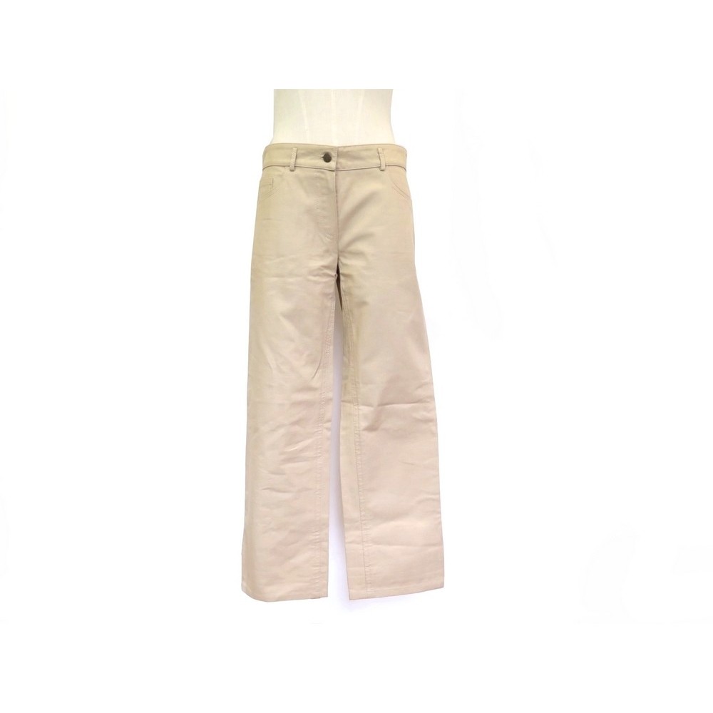 LOUIS VUITTON. Pantaloni corti in raso di cotone beige e…