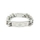 BRACELET LOUIS VUITTON MONOGRAM CHAIN M62486 GOURMETTE ACIER ARGENTE JEWEL 430€