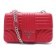 NEUF SAC A MAIN PRADA DIAGRAMME MM 1BD108 BANDOULIERE CUIR ROUGE HANDBAG 1990€