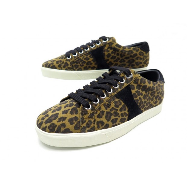 NEUF SNEAKERS CELINE TRIOMPHE 36 LEOPARD 