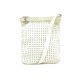 VINTAGE SAC A MAIN HERMES PERFORE BANDOULIERE CUIR BLANC CROSSBODY BAG 1340€