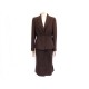 ENSEMBLE PRADA VESTE ET JUPE LAINE T46 MARRON 