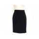 NEUF JUPE CHANEL BOUTONS LOGO CC TAILLE 40 M EN LAINE ET SOIE NOIR SKIRT 1000€