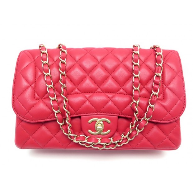 NEUF SAC A MAIN CHANEL TIMELESS M BANDOULIERE EN CUIR MATELASSE FUSHIA BAG 6050€