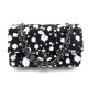 NEUF SAC A MAIN CHANEL TIMELESS CLASSIQUE TWEED NOIR SPLATTER PAINT PURSE 5640€