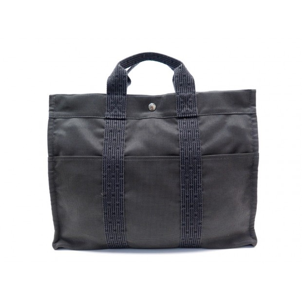 NEUF SAC A MAIN HERMES TOTO GM EN TOILE GRIS NEW GREY CANVAS HANDBAG 1300€