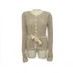 NEUF PULL LOUIS VUITTON MAILLE T40 M CACHEMIRE TAUPE NEW CASHMERE SWEATER 1300€