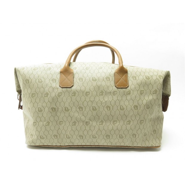 VINTAGE SAC A MAIN CHRISTIAN DIOR TOILE NID D' ABEILLE VOYAGE TRAVEL BAG 1055€