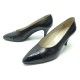 CHAUSSURES CHANEL 8 38 ESCARPINS EN CUIR NOIR + BOITE BLACK LEATHER PUMP 920€