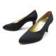 VINTAGE CHAUSSURES CHANEL 38.5 ESCARPINS EN SATIN NOIR BLACK PUMP SHOES 690€