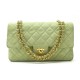 SAC A MAIN CHANEL CLASSIQUE TIMELESS MEDIUM DAIM MATELASSE VERT HAND BAG 6050€