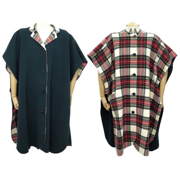 PONCHO BURBERRY REVERSIBLE TARTAN 