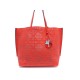 NEUF SAC DIOR CABAS CUIR PERFORE ROUGE 