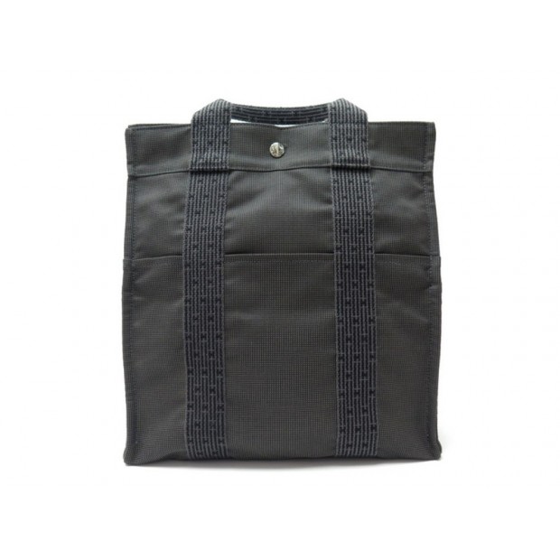 SAC A DOS HERMES TOTO HERLINE MM EN TOILE GRIS CANVAS BACKPACK HAND BAG 1380€