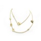 COLLIER LOUIS VUITTON SAUTOIR TRUNKIES M68048 103 CM EN METAL DORE NECKLACE 940€