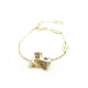 BRACELET VUITTON METAL DORE 