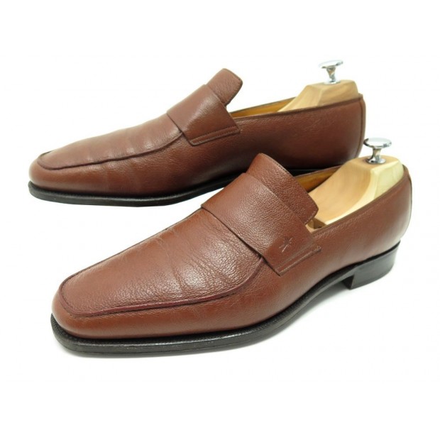  mocassins Corthay cuir Bel air marron