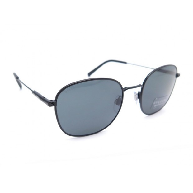 NEUF LUNETTES DE SOLEIL BULGARI 5049 EN METAL NOIR + BOITE BLACK SUNGLASSES 220€