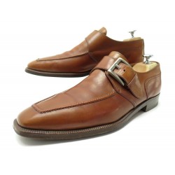 CHAUSSURES STEFANOBI BERLUTI MOCASSINS A BOUCLE 9.5 43.5 CUIR LOAFERS SHOES 550€