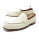 CHAUSSURES JM WESTON MOCASSINS LE MOC 9D 43 CUIR GRAINE CREME LOAFERS SHOES 540€