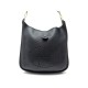 VINTAGE SAC A MAIN HERMES EVELYNE I GM BANDOULIERE EN CUIR NOIR HANDBAG 2500€