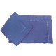 LOT DE 12 SET TABLE HERMES EN LIN BLEU + 12 SERVIETTES 