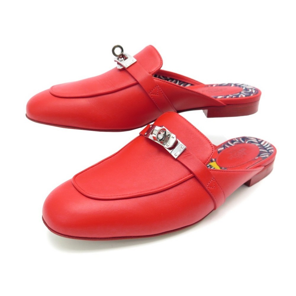 chaussures hermes oz 37 mocassins mules cuir