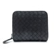 NEUF PORTEFEUILLE BOTTEGA VENETA CUIR TRESSE NOIR 