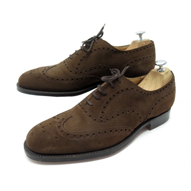 NEUF CHAUSSURES CHURCH'S CHETWIND 9.5F 43.5 RICHELIEU BOUT FLEURI EN DAIM 620€