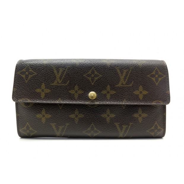 PORTEFEUILLE LOUIS VUITTON SARAH TOILE MONOGRAM PORTE MONNAIE CARTE WALLET 